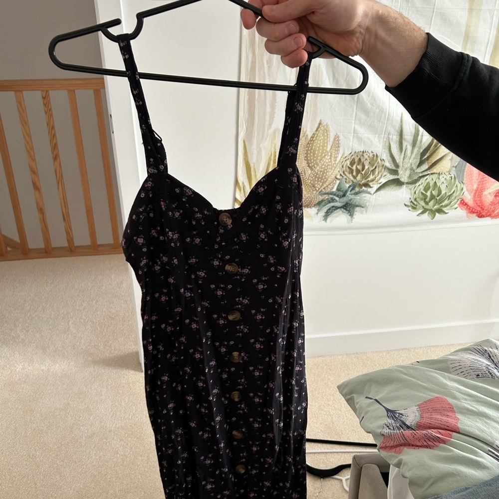 American Eagle Outfitters Black Floral Dress